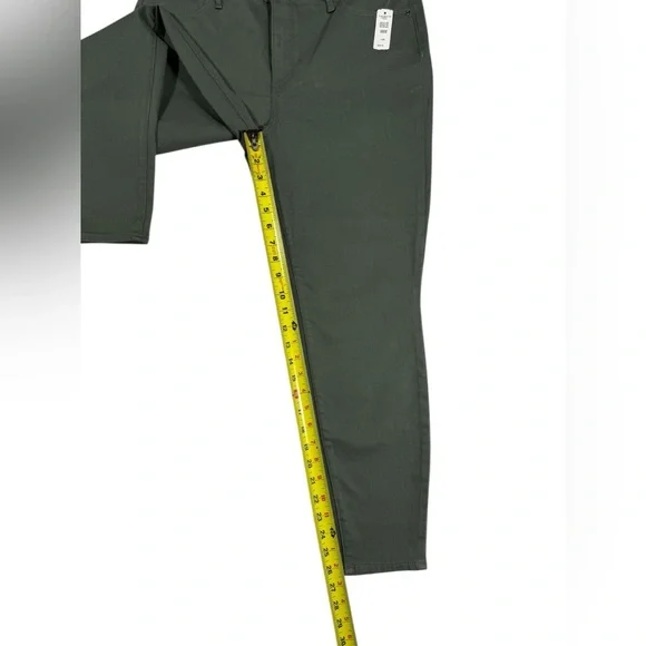 Talbots High Waist Jegging Pants Size 14P Green Stretch Ankle Skinny Casual NWT - Picture 5 of 9